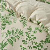 Linen House Botanical Lindy Cotton Muslin Quilt Cover Set