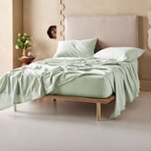 Linen House Plain Dyed Cotton Flannelette Sheet Set