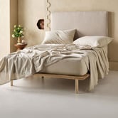 Linen House Plain Dyed Cotton Flannelette Sheet Set