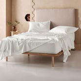 Linen House Plain Dyed Cotton Flannelette Sheet Set