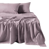 Linen House Plain Dyed Cotton Flannelette Sheet Set