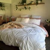 Linen House Claudia Cotton Percale Quilt Cover Set