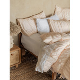Linen House Stripe Layla Cotton Voile Cushion