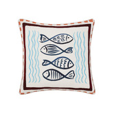 Linen House Fish Phoebe Cotton Canvas Cushion