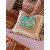 Linen House Shell Phoebe Cotton Canvas Cushion