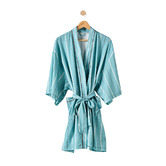 Linen House Kiera Stripe Cotton Sateen Bath Robe