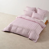 Linen House Stripe Kiera Cotton Sateen Quilt Cover Set