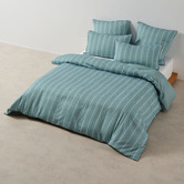 Linen House Stripe Kiera Cotton Sateen Quilt Cover Set