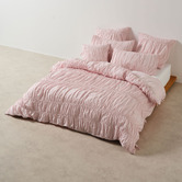 Linen House Peony Layla Cotton Voile Quilt Cover Set