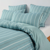 Linen House Stripe Kiera Cotton Sateen Quilt Cover Set