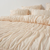 Linen House Stripe Layla Cotton Voile Quilt Cover Set