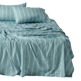 Linen House Stripe Kiera Cotton Sateen Sheet Set