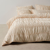 Linen House Stripe Layla Cotton Voile Quilt Cover Set