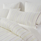 Linen House Stripe Kiera Cotton Sateen Quilt Cover Set