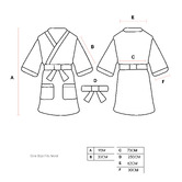 Linen House Kiera Stripe Cotton Sateen Bath Robe
