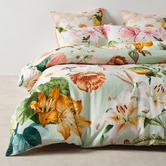 Linen House Elara Cotton Sateen Quilt Cover Set