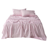 Linen House Stripe Kiera Cotton Sateen Sheet Set