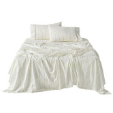 Linen House Stripe Kiera Cotton Sateen Sheet Set