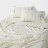 Linen House Stripe Kiera Cotton Sateen Sheet Set