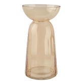 Linen House Ochre Marguerite Glass Vase