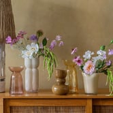 Linen House Ochre Marguerite Glass Vase