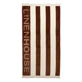 Linen House Logo 550GSM Cotton Velour Beach Towel