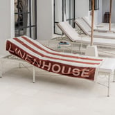 Linen House Logo 550GSM Cotton Velour Beach Towel