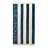 Linen House Logo 550GSM Cotton Velour Beach Towel