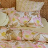Linen House Camellia Cotton Sateen Quilt Cover Set