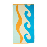 Linen House Big Wave Cotton Beach Towel