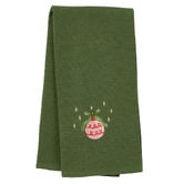 Linen House Embroidered Bauble Cotton Waffle Tea Towels