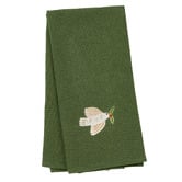 Linen House Embroidered Dove Cotton Waffle Tea Towels