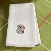 Linen House Embroidered Koala Cotton Waffle Tea Towels