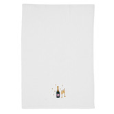 Linen House Embroidered Bubbles Cotton Waffle Tea Towels
