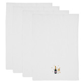 Linen House Embroidered Bubbles Cotton Waffle Tea Towels