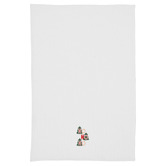 Linen House Embroidered Ho Ho Ho Cotton Waffle Tea Towels