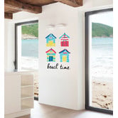 Bambino Decals Brighton Beach Huts Wall Decal