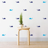 Bambino Decals Mini Whales Wall Decal