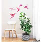 Bambino Decals Watercolor Bird Family Wall Decal