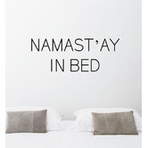 Bambino Decals Namastay In Bed Wall Decal