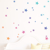 Bambino Decals Rainbow Gradient Stars Wall Decal