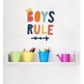 Bambino Decals Boys Rule Wall Sticker