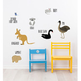 Bambino Decals Australian Animals Wall Decal
