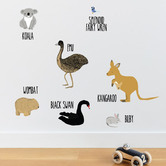 Bambino Decals Australian Animals Wall Decal