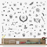 Bambino Decals 173 Piece Tattoo Art Elements Wall Decal Set