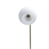 Luminea Brass &amp; White Bagneux Metal Floor Lamp