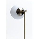 Luminea Brass &amp; White Bagneux Metal Floor Lamp