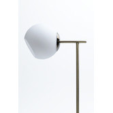 Luminea Brass &amp; White Bagneux Metal Floor Lamp