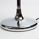Luminea 45cm Black Paris Crystal Metal Table Lamp