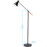 Luminea Scandinave 1 Light Metal Floor Lamp